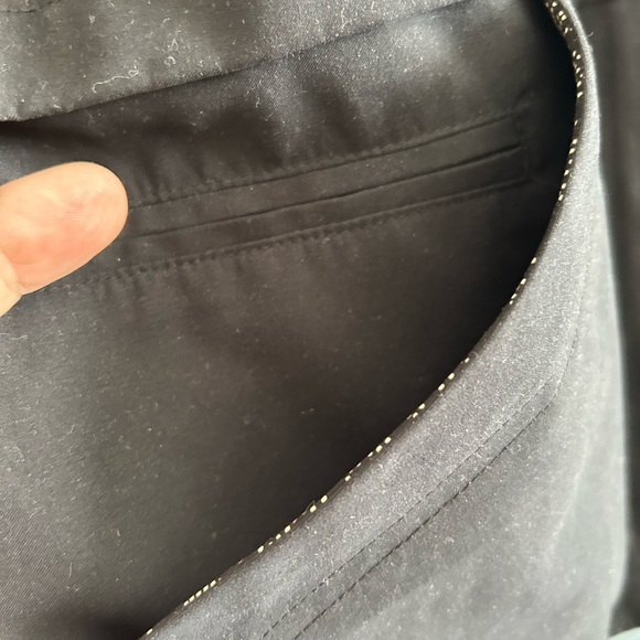 DASH jacket black with a patterned inside- size 16- zipper, pockets - and more - Picture 6 of 10